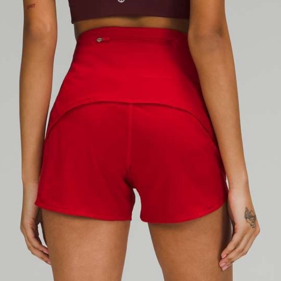 Lululemon Speed Up High-Rise Lined Short 4” – Dark Red (Rare Color!) - Picture 3 of 8